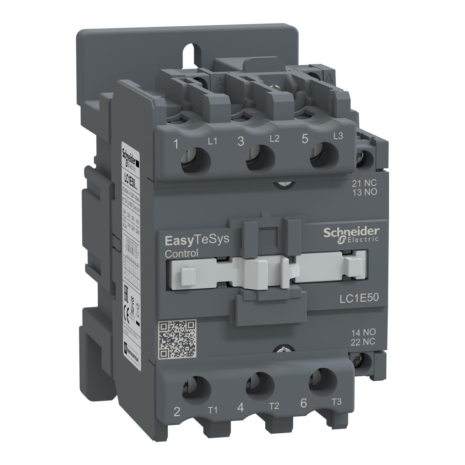 Контактор-пускатель Schneider Electric Easy TeSys 50А 24 В 1NO+1NC (LC1E50B5)