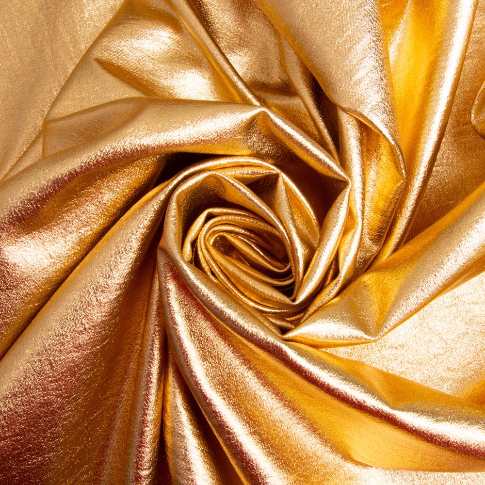 Ткань декоративная парча Роксолана стрейч 145 см Золотой (27220)