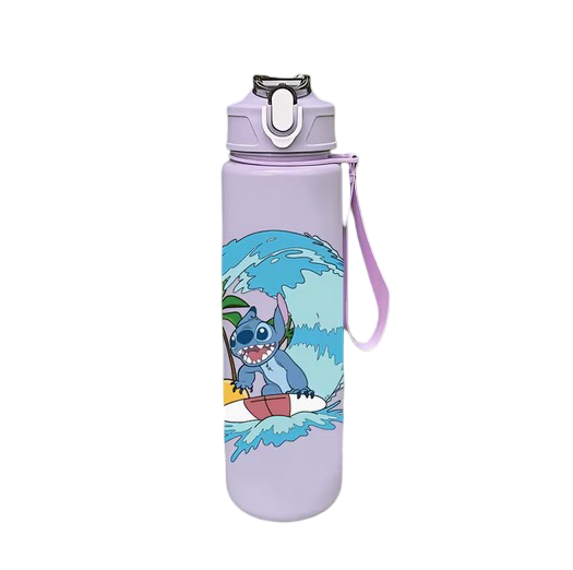 Бутылка для воды Stitch с ремешком 23,5 см Фиолетовый (HJ-245)