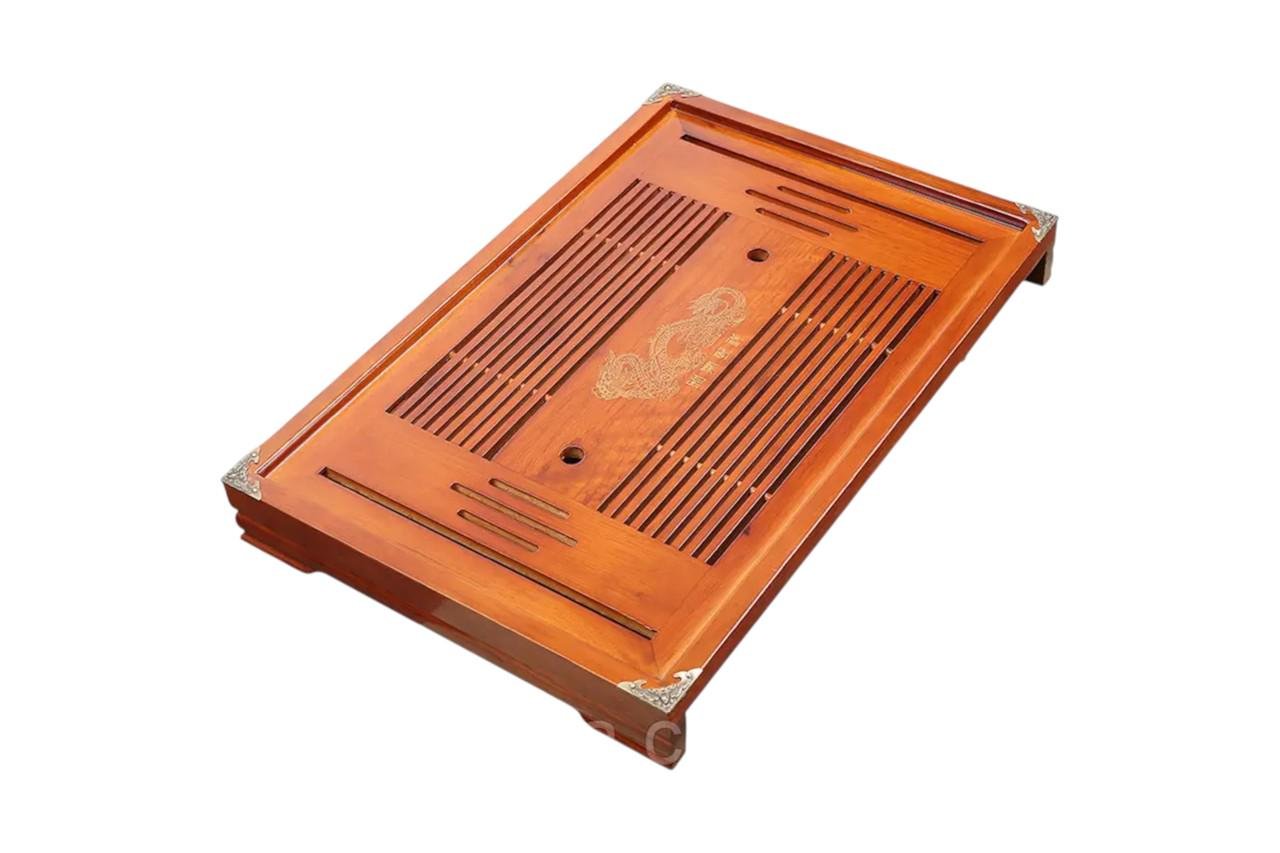 Таця-чабань для чайної церемонії Сіньджу дерев'яна прямокутна 51х34х6 см (OS-T0523) Таця-чабань для чайної церемонії Сіньджу дерев'яна прямокутна 51х34х6 см (OS-T0523)