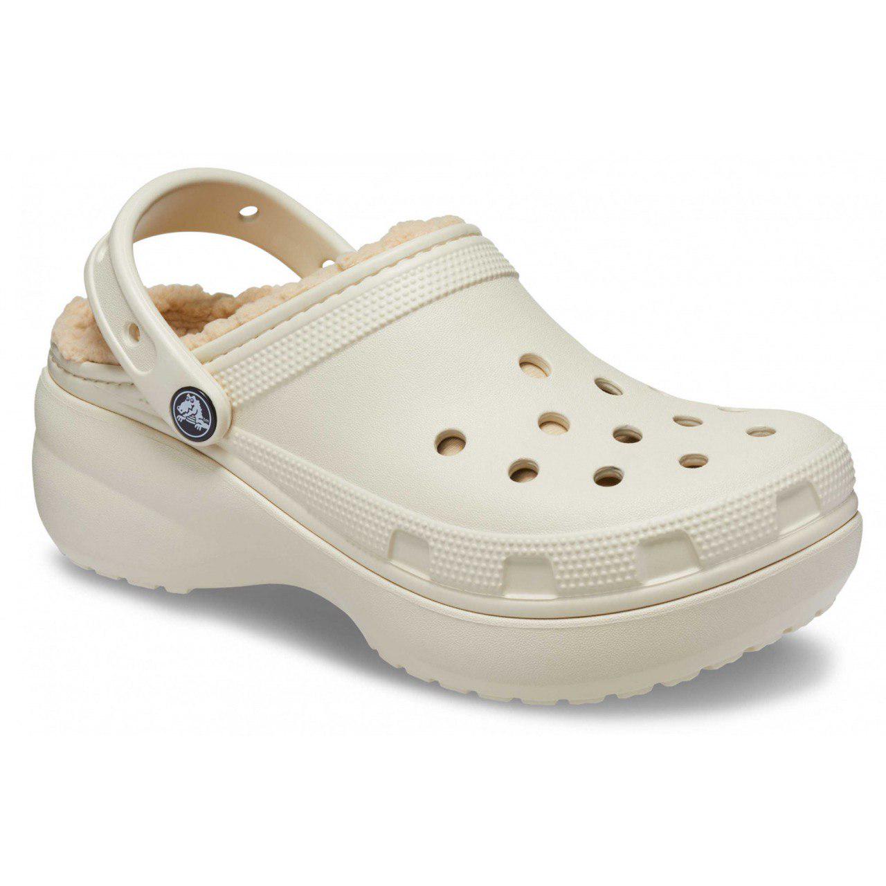 Сабо Crocs Classic Platform Lined Clog Bone M7W9 р. 39 - фото 2