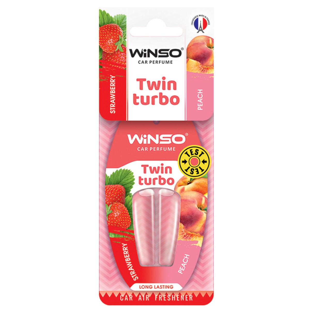 Ароматизатор із подвійною капсулою Winso Twin Turbo Strawberry Peach (7312)