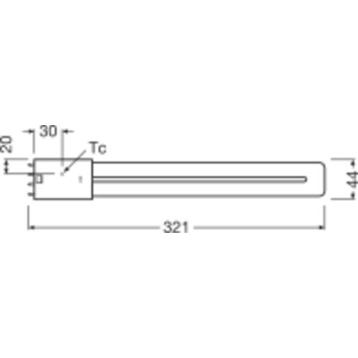 Лампа светодиодная Osram 12 Вт 2G11 1500lm 4000К 321 мм ⌀ 44 мм IP20 (4058075559233) - фото 2