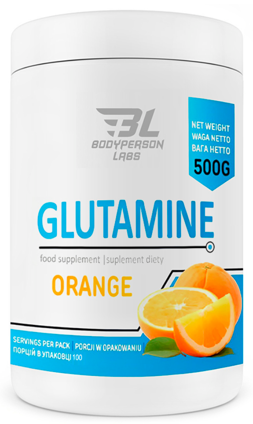 Глютамін L Bodyperson Labs Glutamine Апельсин 500 г