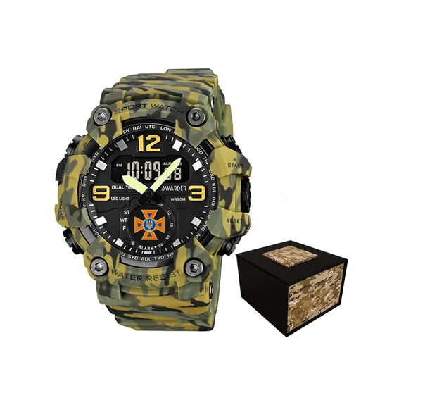 Наручные часы Awarder 003 ДСНС Camo Green