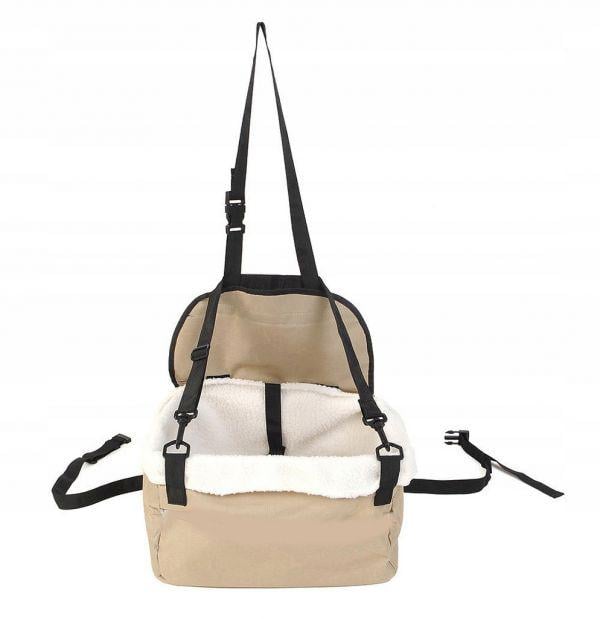 Сумка-переноска для животных Pet Booster Seat берберский флис до 6 кг на автокресло 33х20х26 см (2570901406)