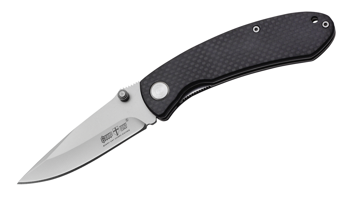 Нож складной туристический Grand Way 01984 карбон (01984)