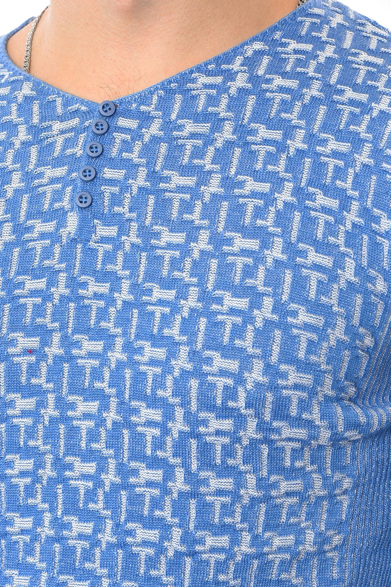 Светр чоловічий M Синій (193570) - фото 4