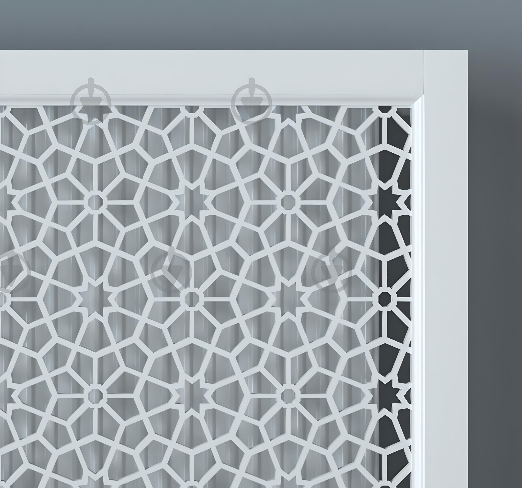 Экран-решетка декоративная на батарею отопления R87-F80 Белый (26519301) - фото 3 Экран-решетка декоративная на батарею отопления R87-F80 Белый (26519301) - фото 3