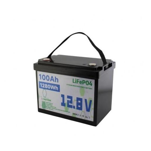 Акумуляторна батарея LiFePO4 12,8V 100Ah 1280Wh Чорний для сонячних панелей електротранспорту та резервного живлення літієва Акумуляторна батарея LiFePO4 12,8V 100Ah 1280Wh Чорний для сонячних панелей електротранспорту та резервного живлення літієва
