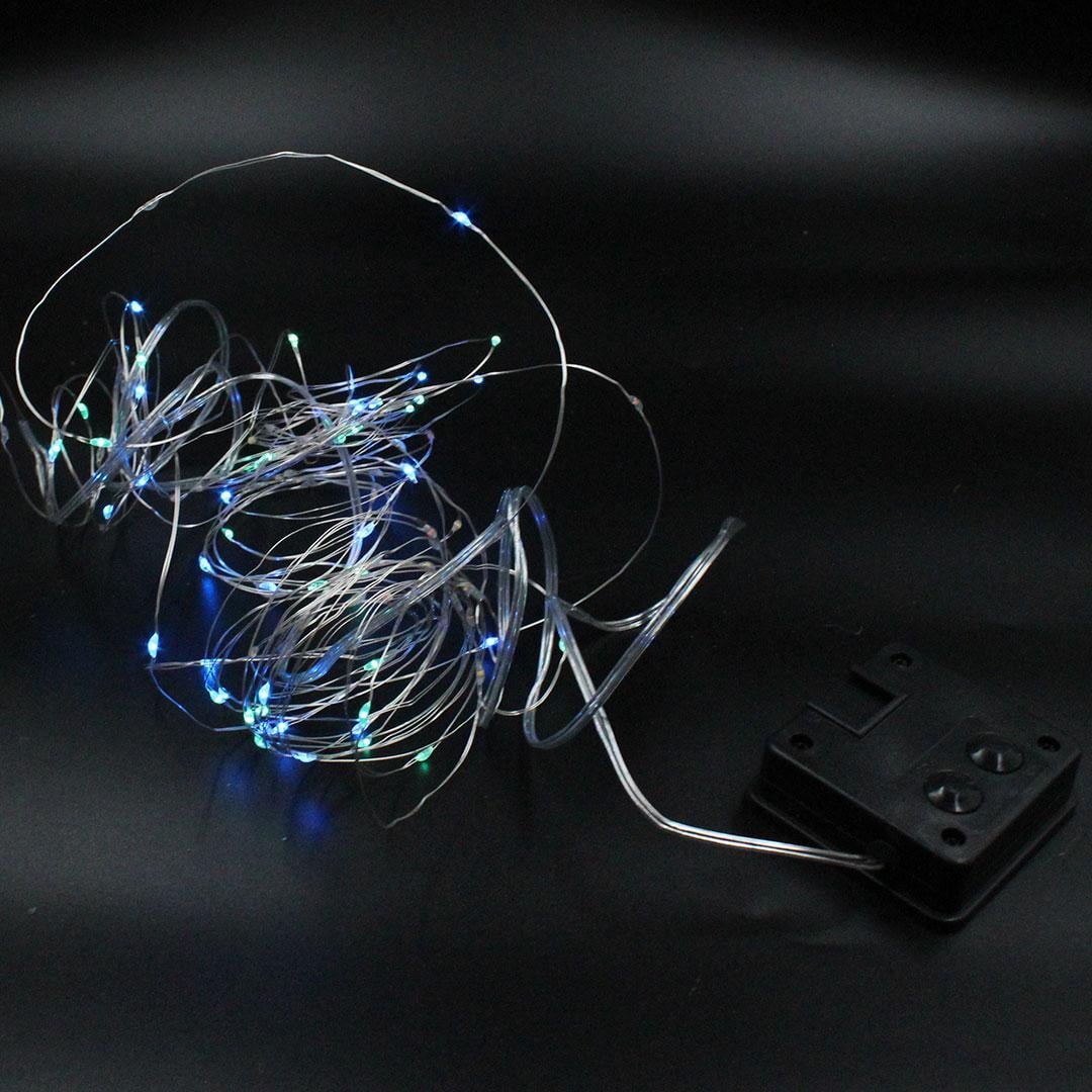 Гірлянда лінійна Xmas 100 Led 10 м з сонячною панеллю Різнокольоровий (1634105110) Гірлянда лінійна Xmas 100 Led 10 м з сонячною панеллю Різнокольоровий (1634105110)