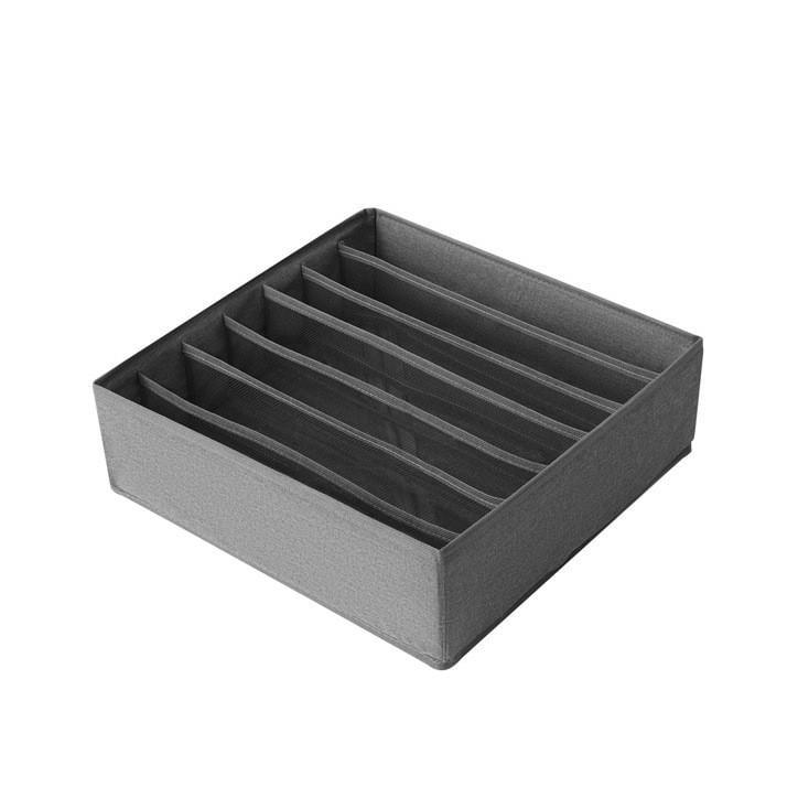 Органайзер для бюстгальтерів на 7 відділень 32х32х10 см Сірий (2526086585) - фото 4