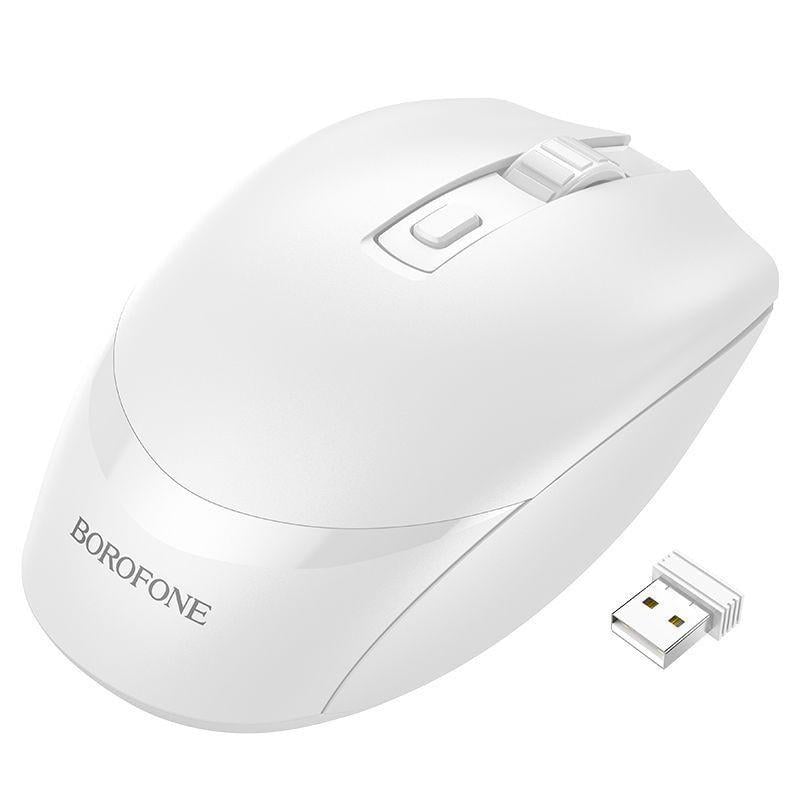 Компьютерная мышка беспроводная BOROFONE BG7 Platinum 2,4G White (00000064379_2)