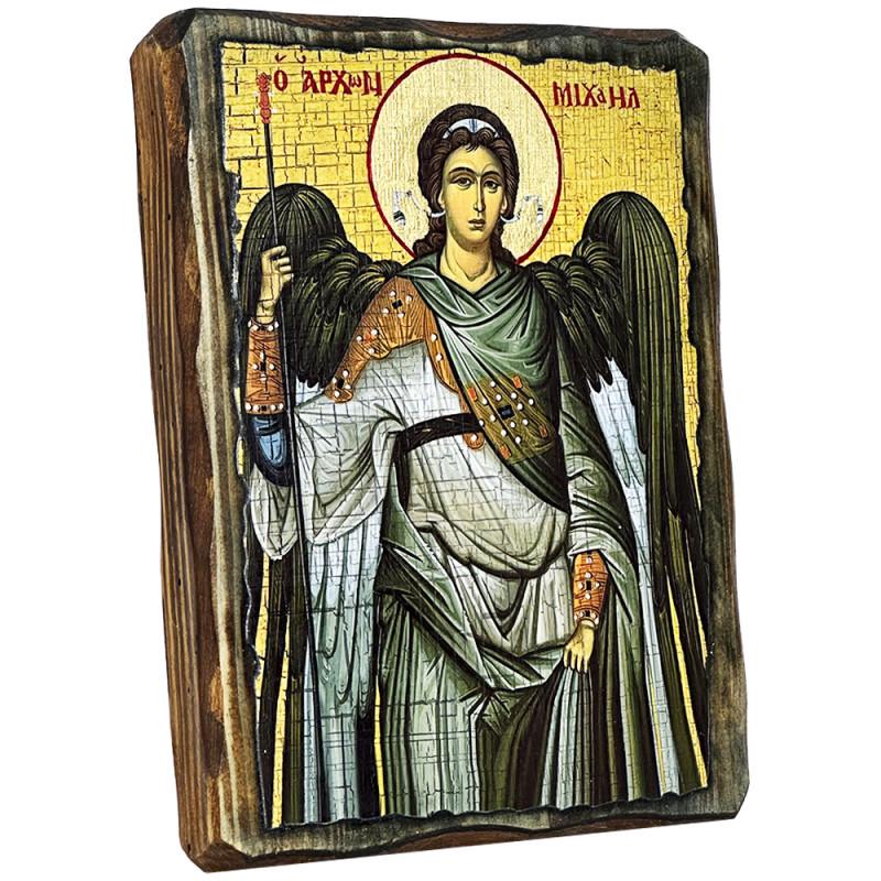 Ікона Святий Архангел Михаїл під старовину 30х40 см (1825-4)