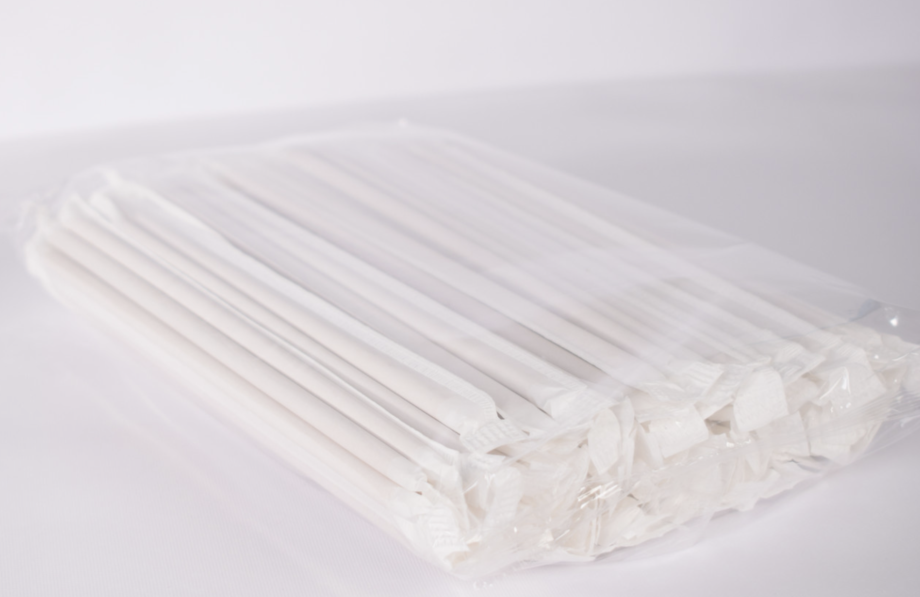 Трубочки бумажные крафт в индивидуальной упаковке 8х150 мм 100 шт.