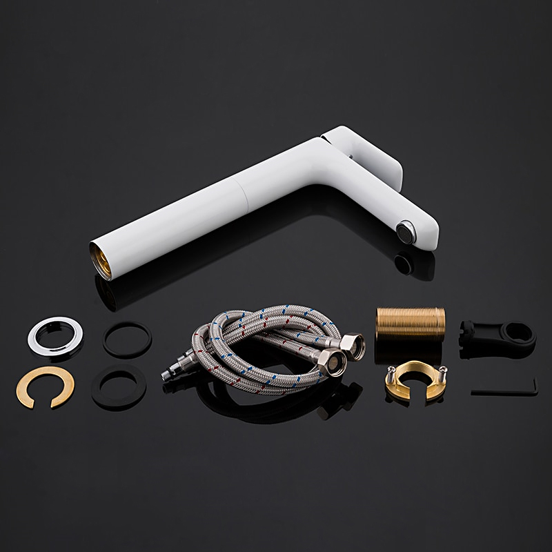 Смеситель для умывальника Gappo G1048-2 Белый/Хром (1034026) - фото 7 Смеситель для умывальника Gappo G1048-2 Белый/Хром (1034026) - фото 7