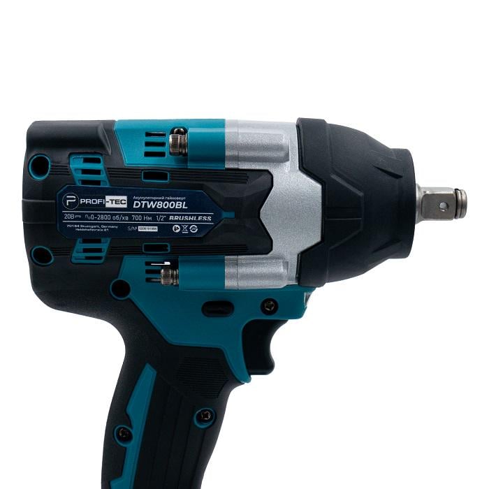 Гайковерт акумуляторний PROFI-TEC DTW800BL POWERLine 1×PT2040MP 4 А/г та зарядний пристрій (007603) - фото 6 Гайковерт акумуляторний PROFI-TEC DTW800BL POWERLine 1×PT2040MP 4 А/г та зарядний пристрій (007603) - фото 6