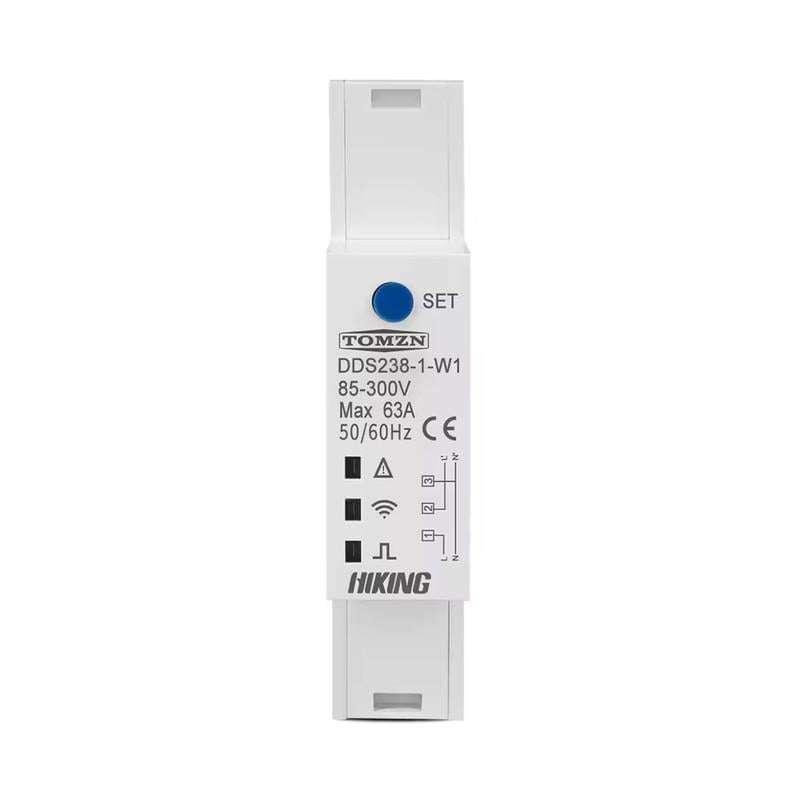Выключатель умный WiFi TOMZN с полной защитой/счетчиками/таймером 1P+N 63A 230V Smart Life/Tuya (DDS238-1-W1)