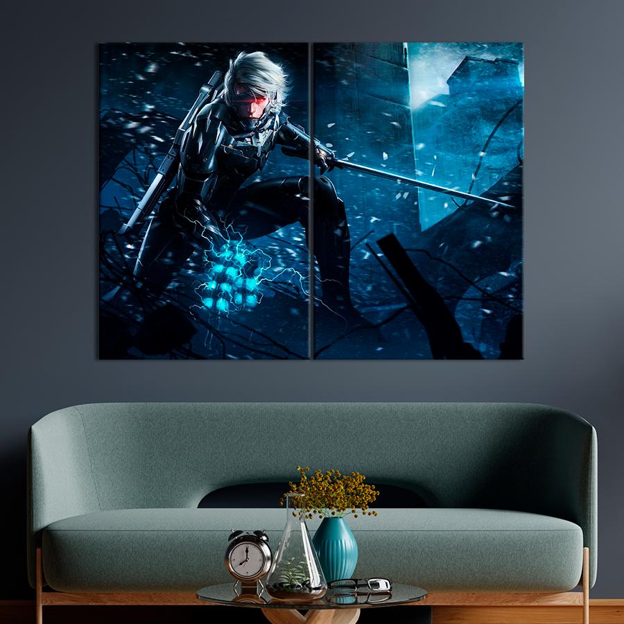 Настенний декор Герой игры Metal Gear Rising: Revengeance Райден 111x81 см (A227-2)