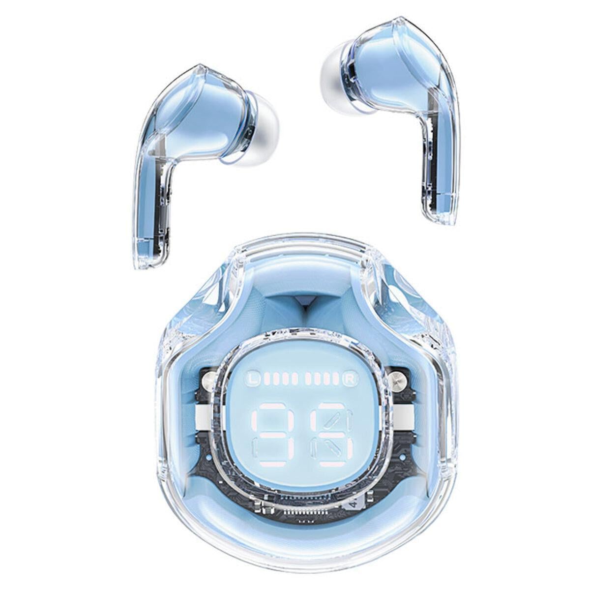 Наушники беспроводные ACEFAST T8 Crystal color 2 bluetooth 5,3 500 mAh Ice Blue (563746)