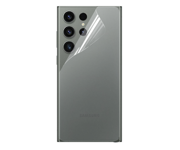 Пленка противоударная гидрогелевая Hydrogel Film для Samsung Galaxy S23 Ultra на заднюю панель Transparent