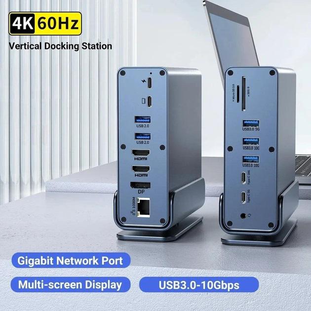 Док-станция 16в1 100W USB-C 4.0 240W/8K 60Hz (12345) - фото 10