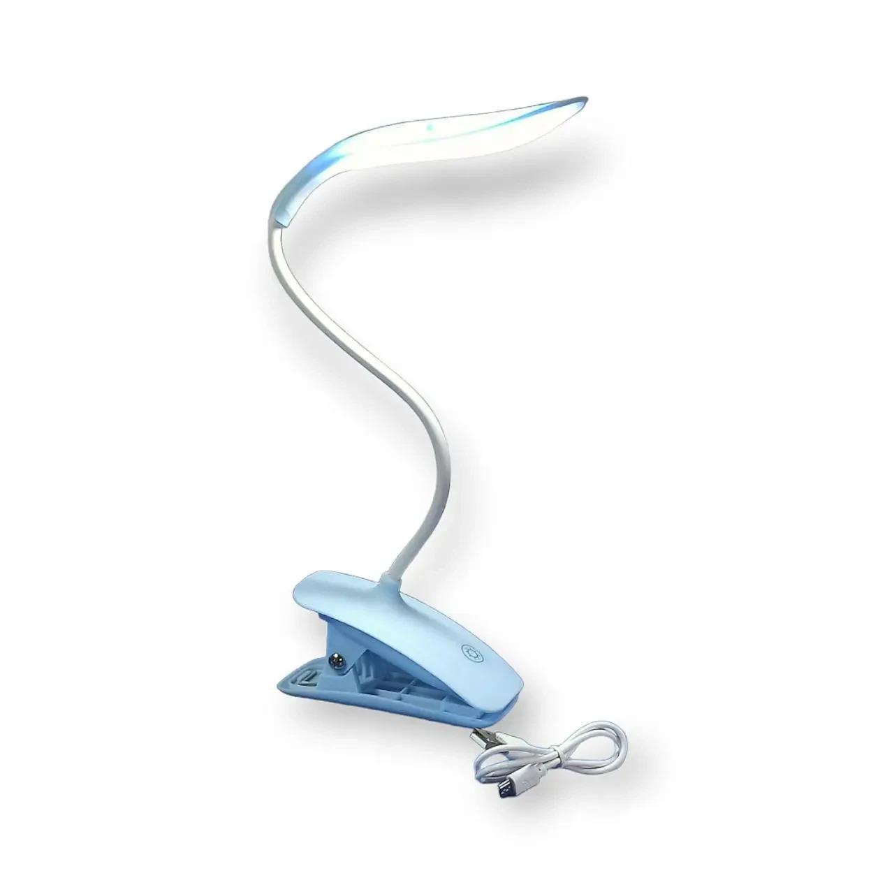 Лампа с прищепкой и аккумулятором сенсорная Синий (SST-812-00510)