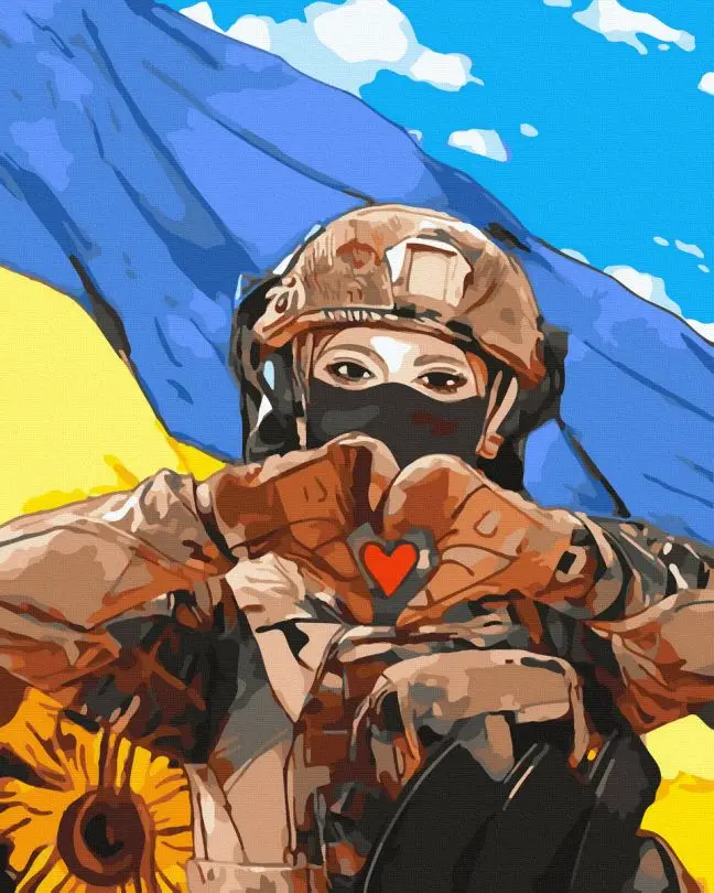 Картина за номерами Brushme На захисті рідної Мамочки 40x50 см (BRM45009)