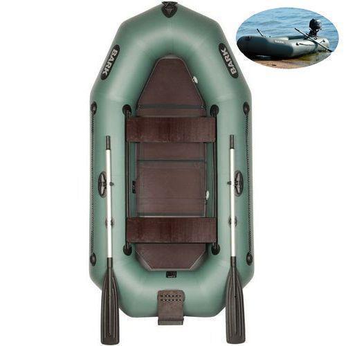 Надувний човен Bark B-250KND ПВХ 2-х місний гребний з транцем суцільне дно - фото 2