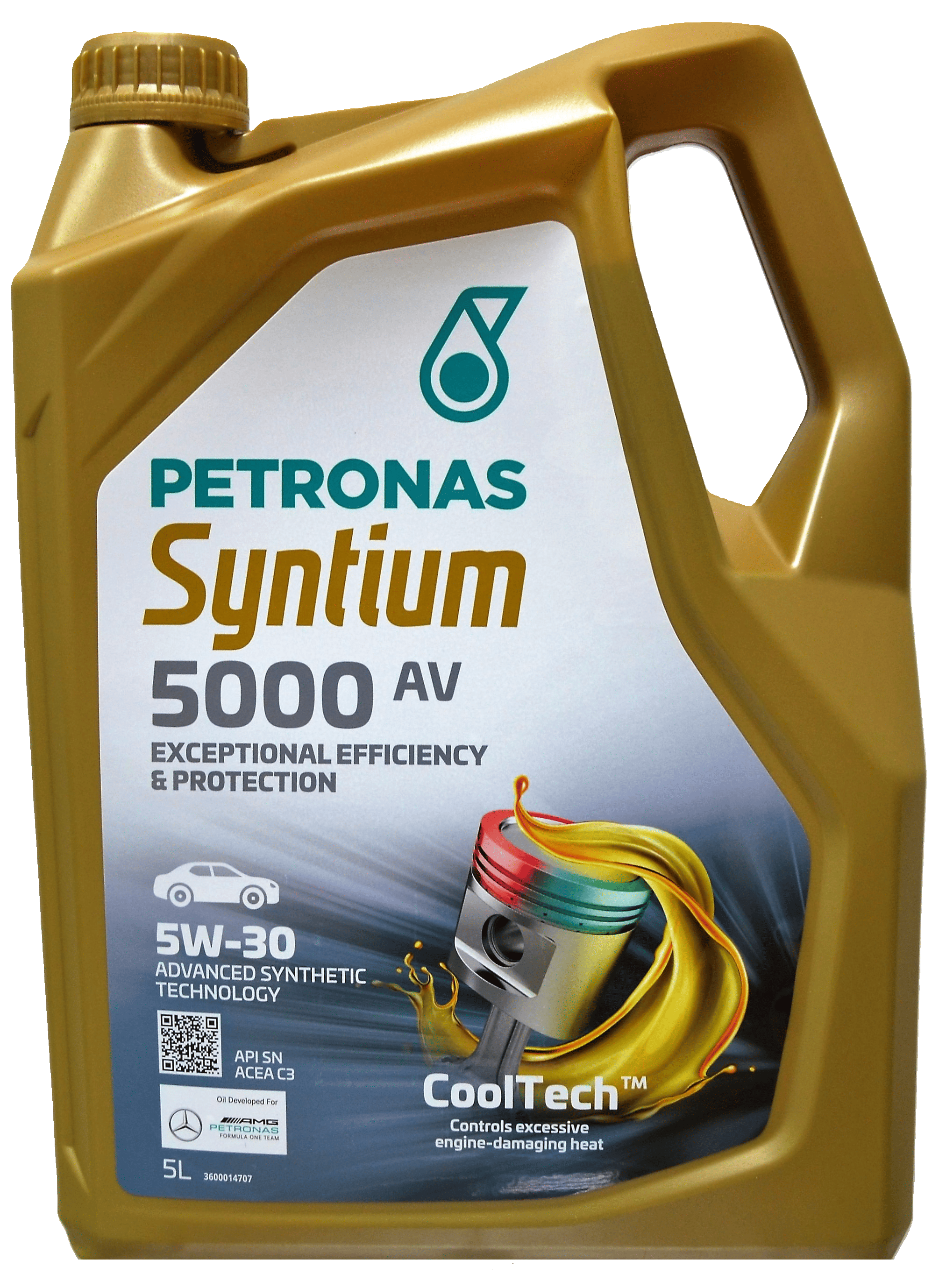 Моторна олива PETRONAS LUBRICANTS Syntium 5000 AV 5W-30 5 л (2443749911) - фото 2 Моторна олива PETRONAS LUBRICANTS Syntium 5000 AV 5W-30 5 л (2443749911) - фото 2