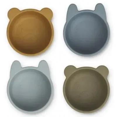Набір силіконових мисок Liewood Malene silicone bowls 4 pack