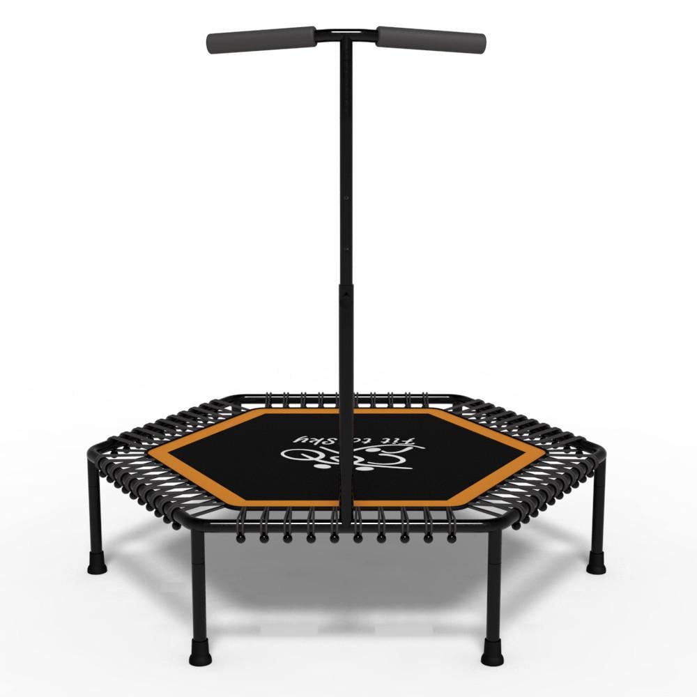 Батут з ручкою FitToSky для фітнесу 127 см Помаранчевий - фото 3 Батут з ручкою FitToSky для фітнесу 127 см Помаранчевий - фото 3