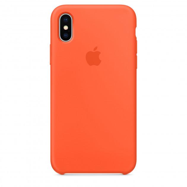 Чохол-накладка Apple Silicone Case for iPhone Xs Max, Spicy Orange (HC)