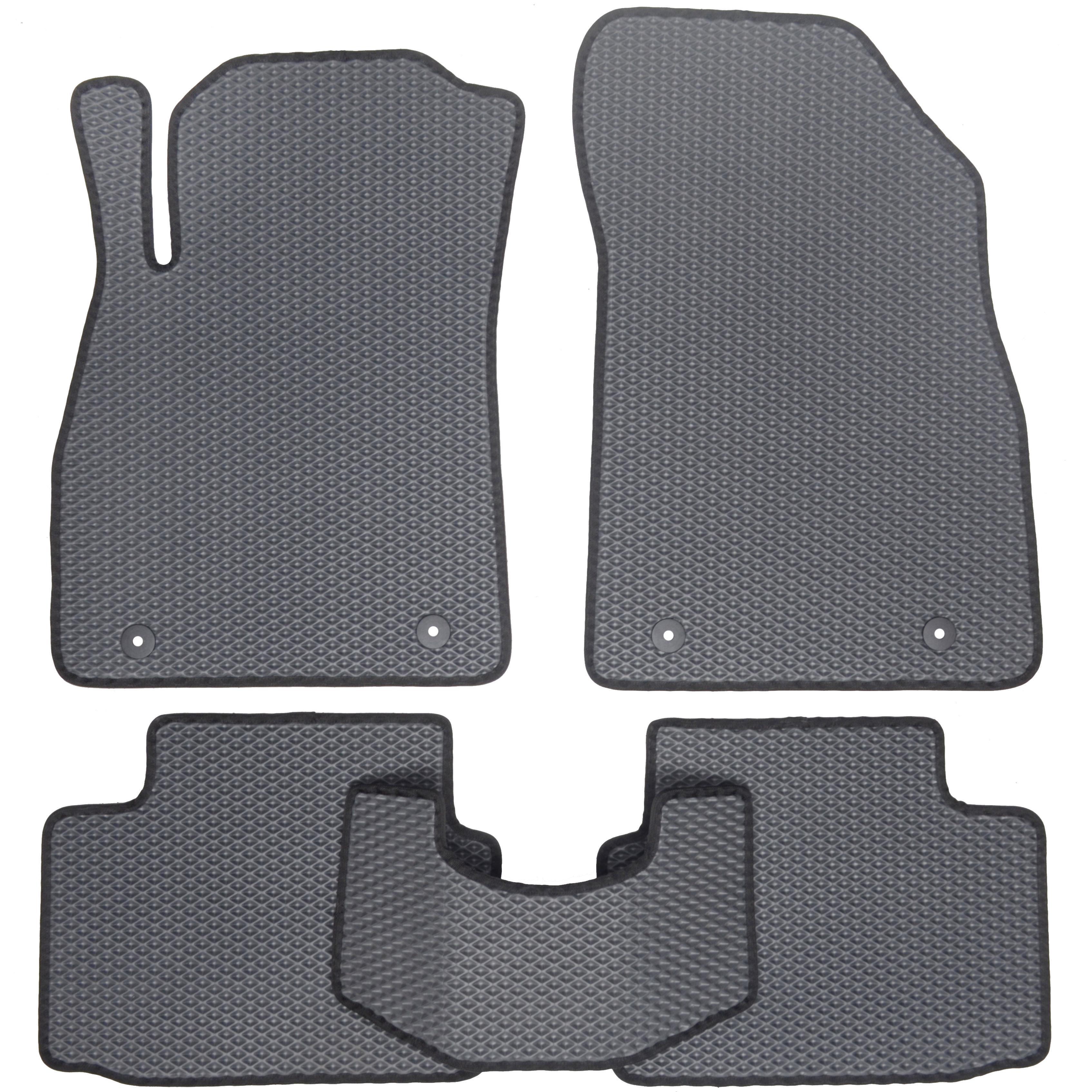 Коврики в салон Kinetic для Opel Insignia '09-17 EVA-полимерные Серый