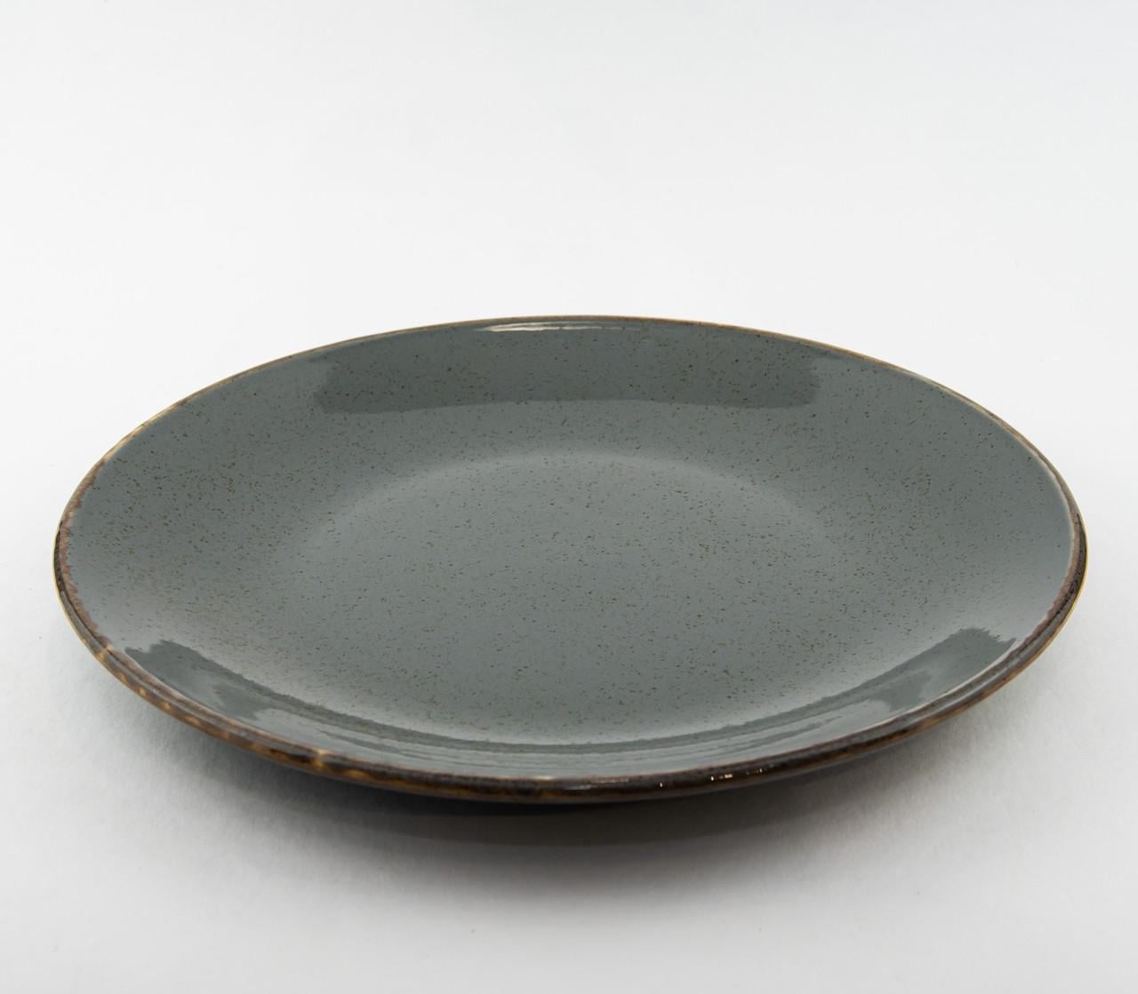 Тарілка обідня Porland Seasons d 24 см Dark Grey (187624)