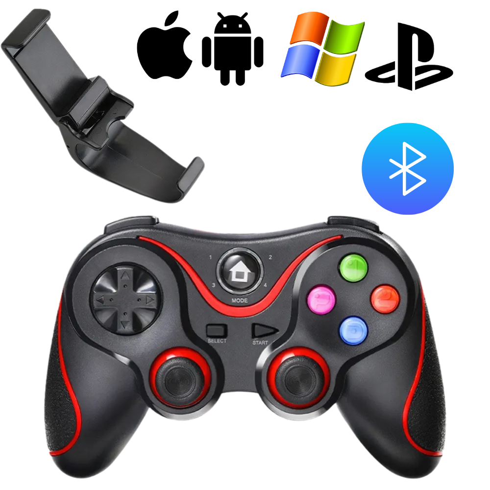 Джойстик для телефону бездротовий Bluetooth V8 для Android/IOS з утримувачем для смартфона (23597316)