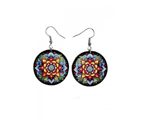 Серьги деревянные №12 (30379171)