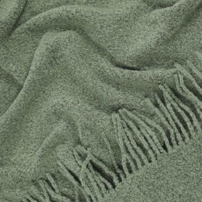 Плед букле 140х200 см Серо-зеленый - фото 2