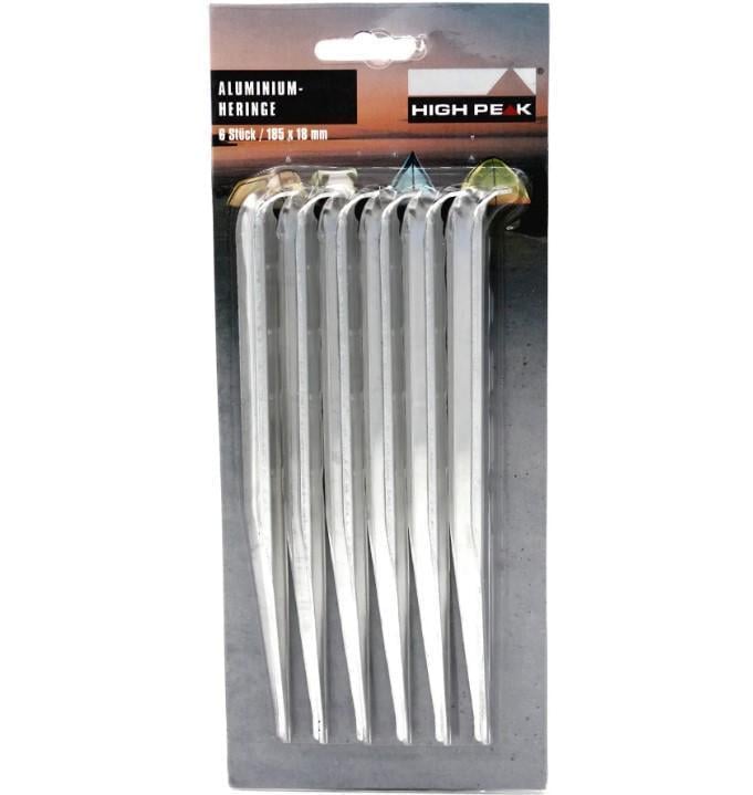 Колышки High Peak Alloy V-Peg 18,5 см 6 шт. Silver (42225) 928999