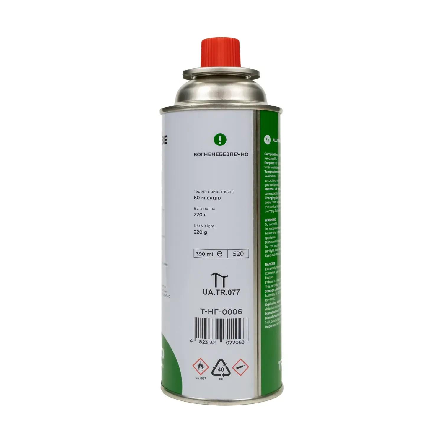 Картридж газовый Tribe цанговый 220 г T-HF-0006 (29845634) - фото 2