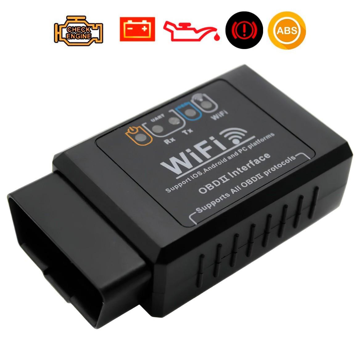 Автосканер OBD2 ELM327 WIFI 2714 Чорний (14102751) - фото 2