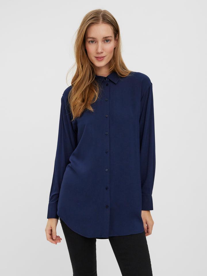 Рубашка женская Vero Moda 10260101 S Синий Рубашка женская Vero Moda 10260101 S Синий