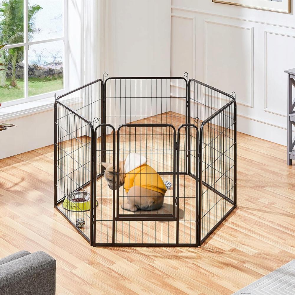 Манеж металевий Vendomia для собак/коті/кроликів 6 панелей 54x80 см (21217) Манеж металевий Vendomia для собак/коті/кроликів 6 панелей 54x80 см (21217)