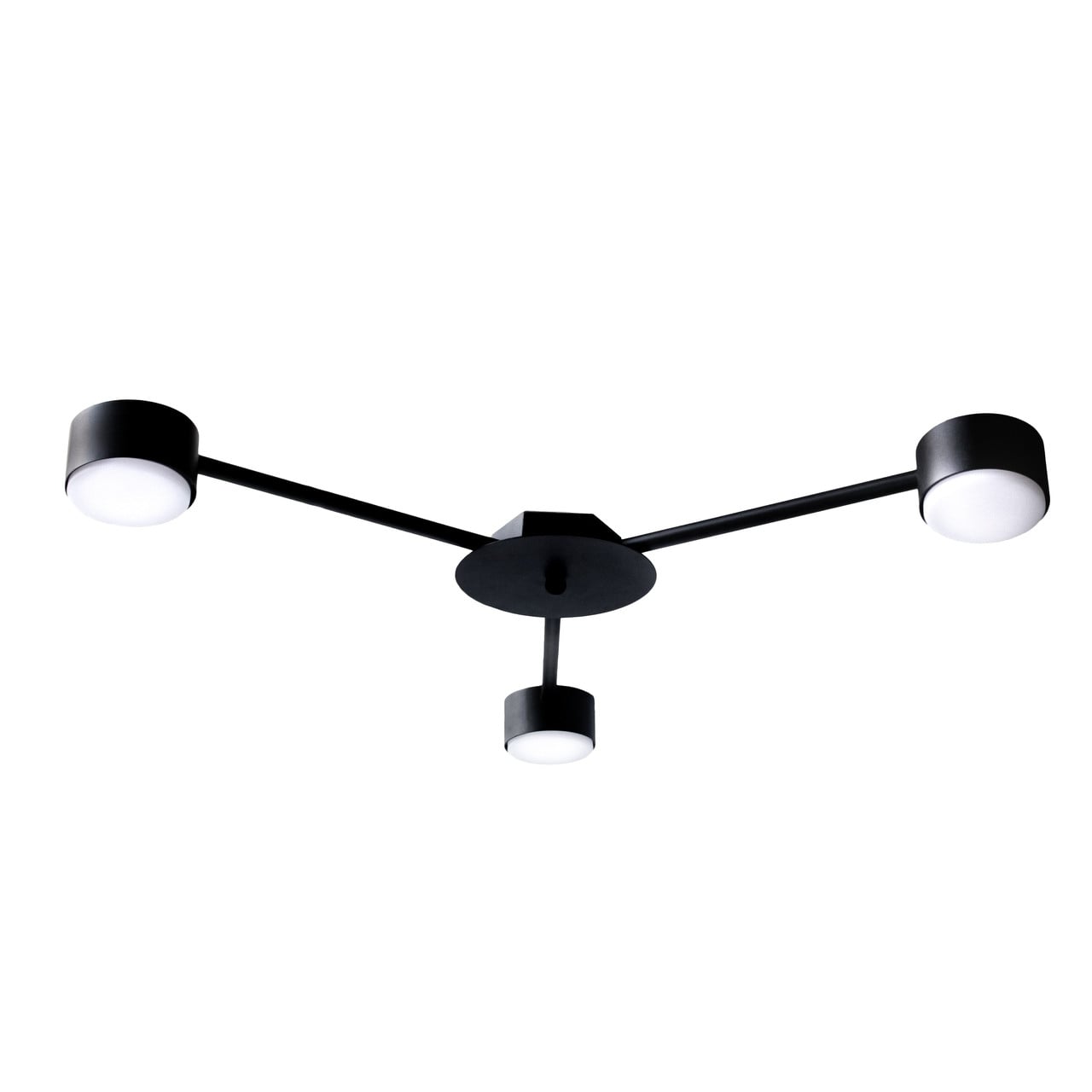 Люстра потолочная MSK ELECTRIC Space NL 8040-3 BK GX53 3 плафона Черный