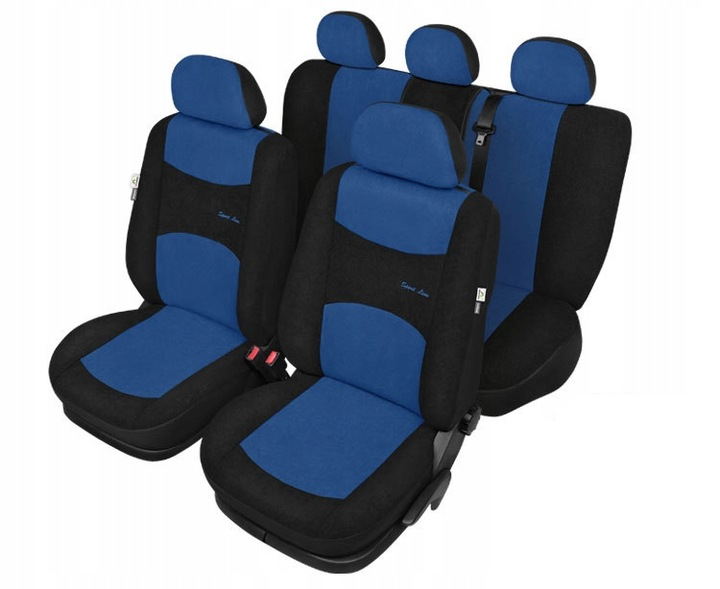 Авточехлы из автоткани Kegel-Blazusiak SPORT LINE+ для Renault SANDERO STEPWAY 2007-2012 Синий (RE12774)