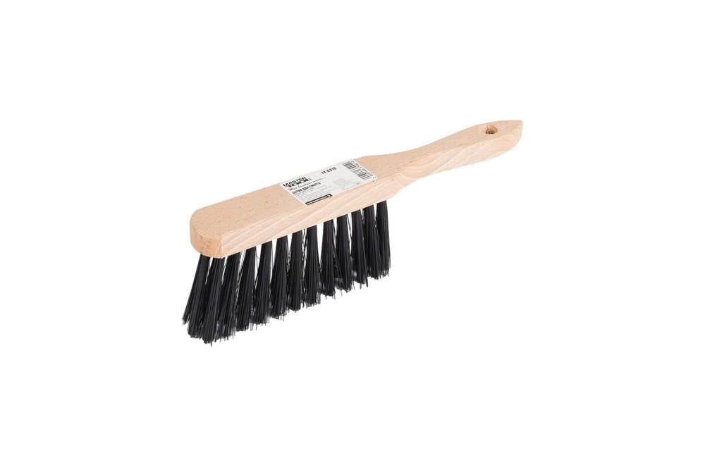 Щетка для мусора Mastertool с деревянной ручкой ЧП 3-рядная 260х35х80 мм (14-6370)