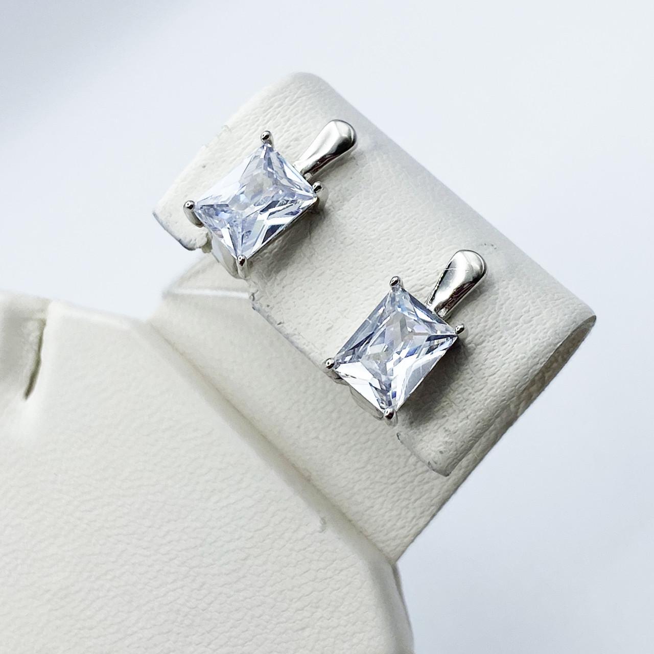 Серьги серебряные с кубическим цирконием 4,41 г (2096946962)