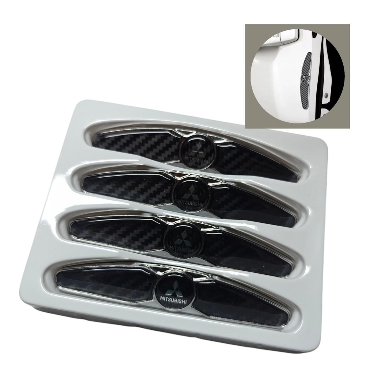 Полосы дверей противоударные Mitsubishi металлические Черный (2402378420) - фото 4