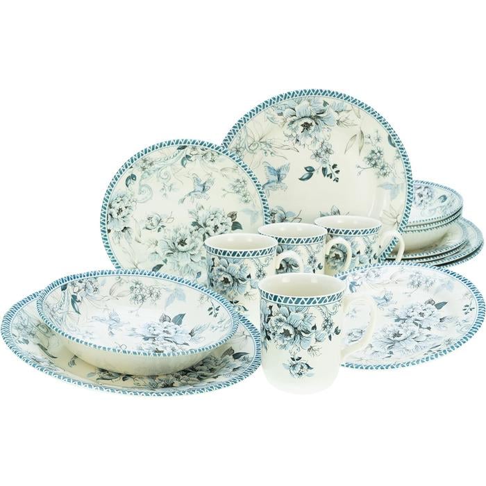 Столовий сервіз Creatable Vintage Garden на 4 персони 16 пр. Синій (33459110)
