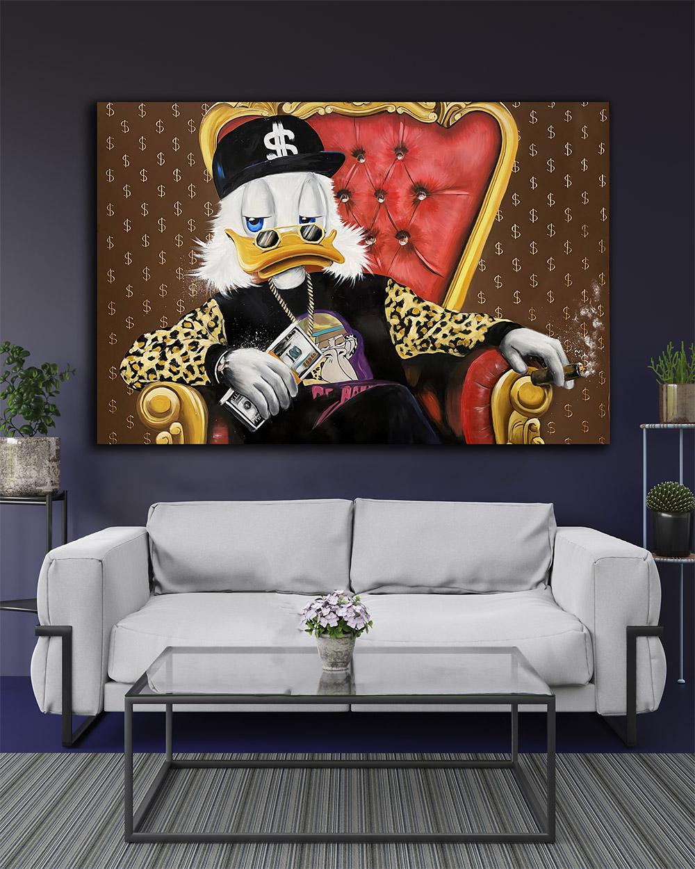 Картина для офиса Scrooge Rich 80х120 см (MIX-653-2)